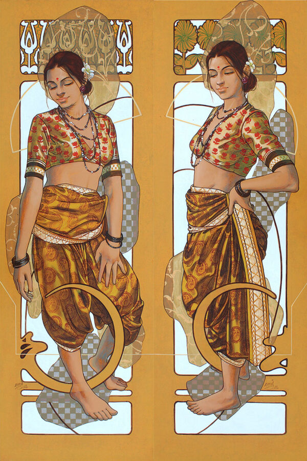 A tribute to Alphonse Mocha ( Beauty Series) RK005